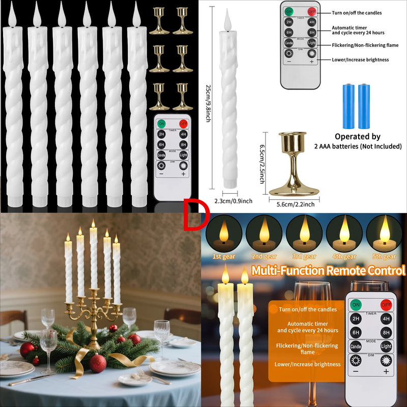Bougies LED coniques – vue 44