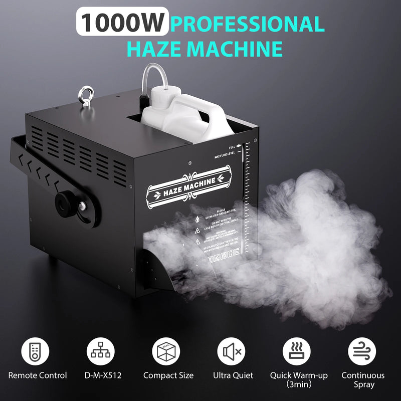 Machine à fumée 1000 W à brume fine – machine de 1000 W émettant de la brume, fonctions et commandes