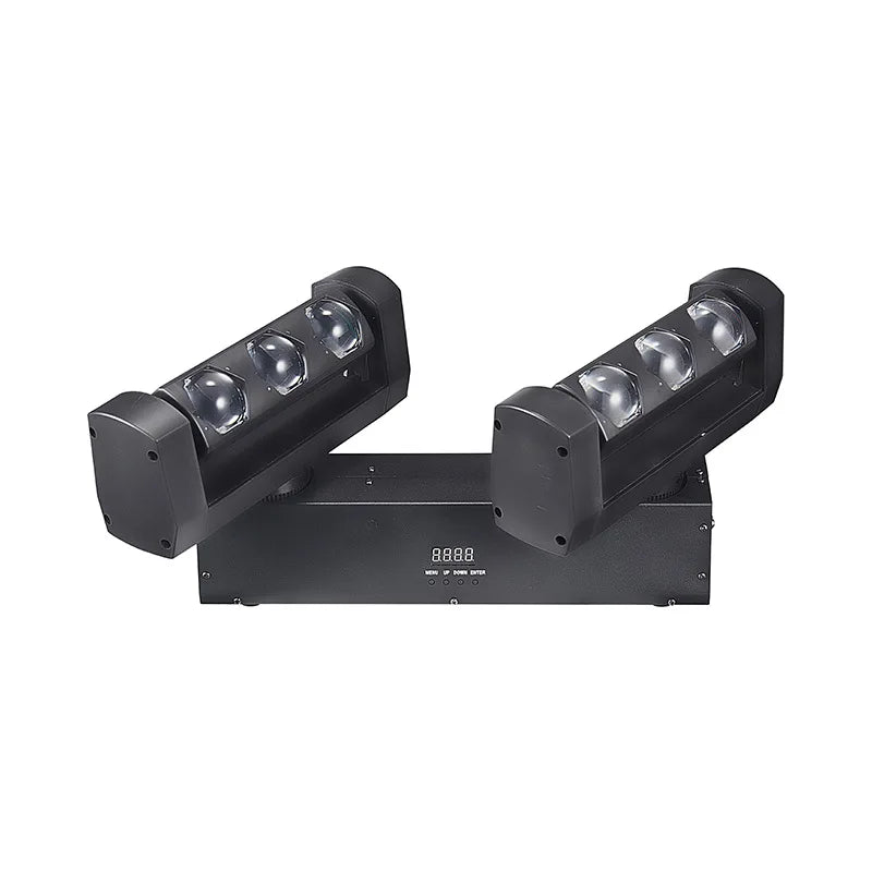 Barre LED à 2 bras mobiles 6 x 20 W RGBW, DMX 9 ou 15 canaux, 51 cm