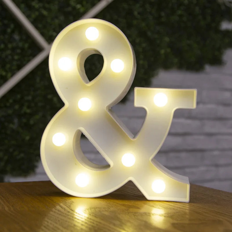 Lettres et chiffres lumineux LED à piles – vue 16