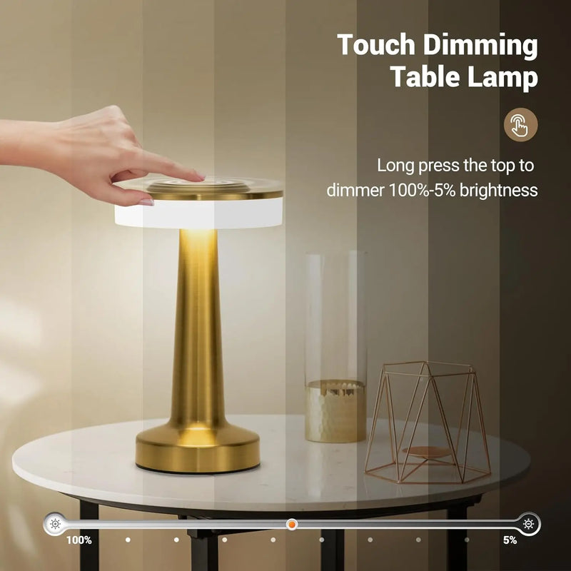 Lampe de table sans fil à pied évasé – vue 10