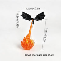 Dragon cracheur de feu – schéma du petit modèle avec dimensions